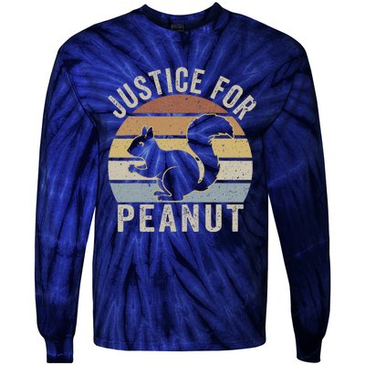 Justice For Peanut The Squirrel The Squirrel Pnut Tie-Dye Long Sleeve Shirt