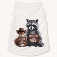 Justice For Peanut The Squirrel Justice For Fred The Raccoon Doggie Tank