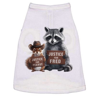 Justice For Peanut The Squirrel Justice For Fred The Raccoon Doggie Tank