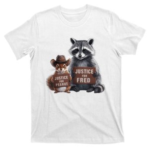 Justice For Peanut The Squirrel Justice For Fred The Raccoon T-Shirt