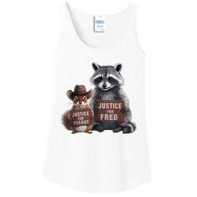 Justice For Peanut The Squirrel Justice For Fred The Raccoon Ladies Essential Tank