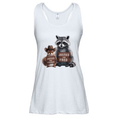 Justice For Peanut The Squirrel Justice For Fred The Raccoon Ladies Essential Flowy Tank