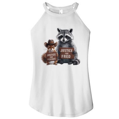 Justice For Peanut The Squirrel Justice For Fred The Raccoon Women’s Perfect Tri Rocker Tank