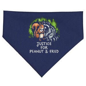 Justice For Peanut The Squirrel And Fred The Raccoon USA-Made Doggie Bandana