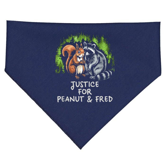 Justice For Peanut The Squirrel And Fred The Raccoon USA-Made Doggie Bandana