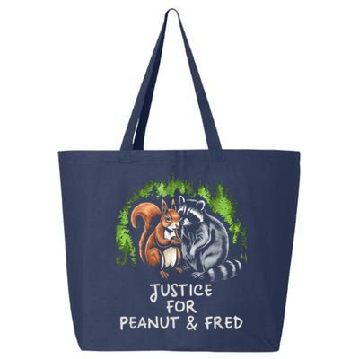 Justice For Peanut The Squirrel And Fred The Raccoon 25L Jumbo Tote