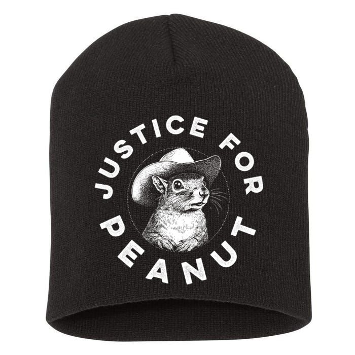 Justice For Peanut The Squirrel Peanut Squirrel Hoodie Short Acrylic Beanie