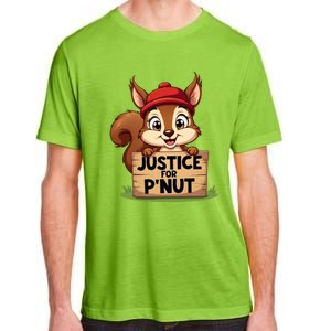 Justice For P Nut Funny Squirrel Adult ChromaSoft Performance T-Shirt