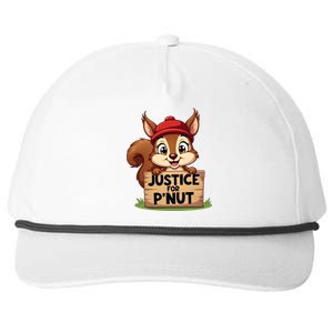 Justice For P Nut Funny Squirrel Snapback Five-Panel Rope Hat