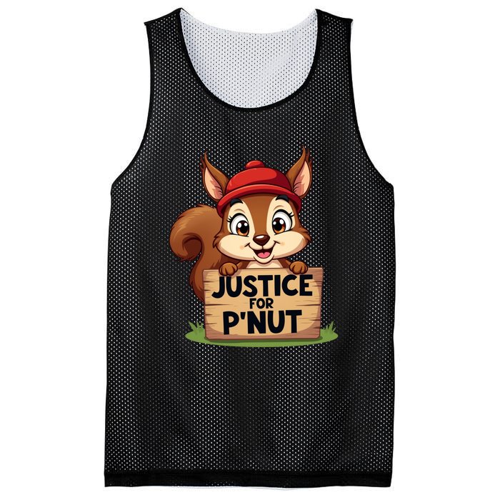 Justice For P Nut Funny Squirrel Mesh Reversible Basketball Jersey Tank