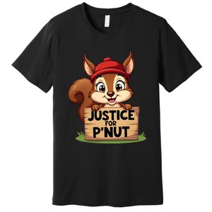 Justice For P Nut Funny Squirrel Premium T-Shirt