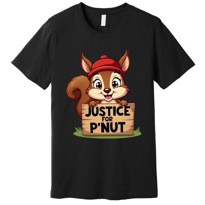 Justice For P Nut Funny Squirrel Premium T-Shirt