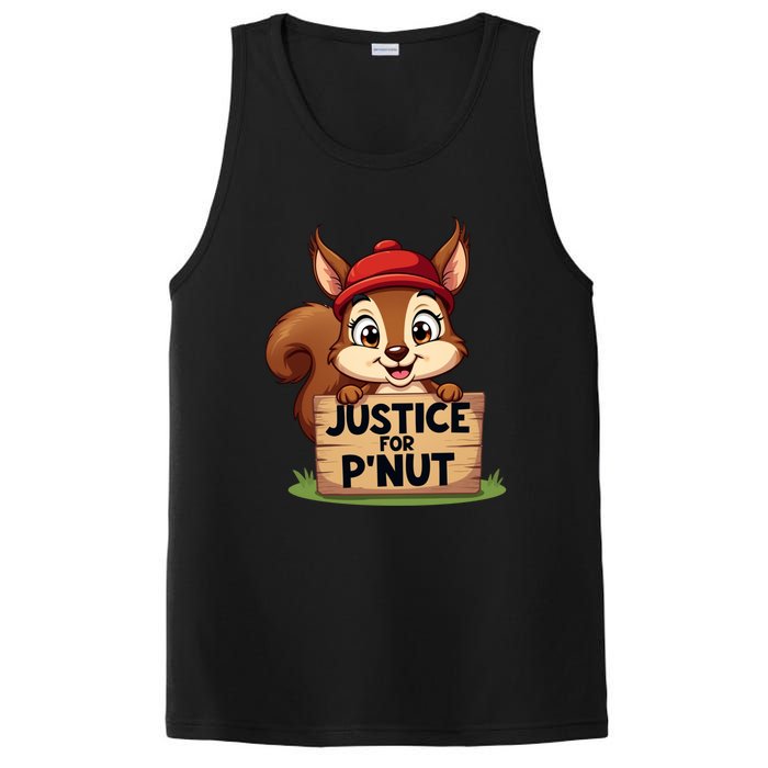 Justice For P Nut Funny Squirrel PosiCharge Competitor Tank