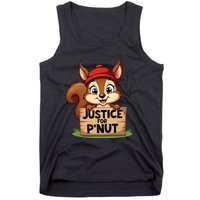 Justice For P Nut Funny Squirrel Tank Top