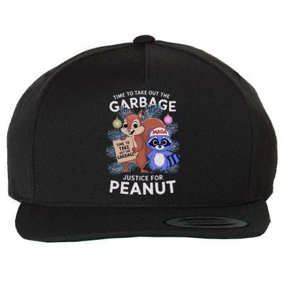 Justice For Peanut And Fred! Wool Snapback Cap