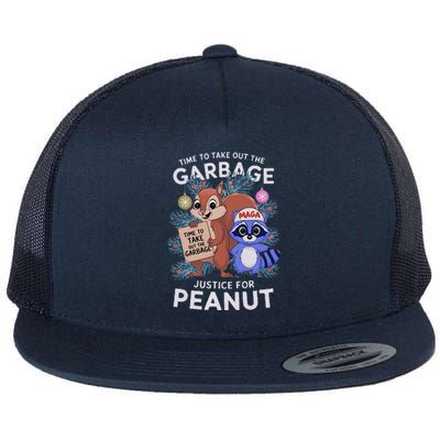 Justice For Peanut And Fred! Flat Bill Trucker Hat