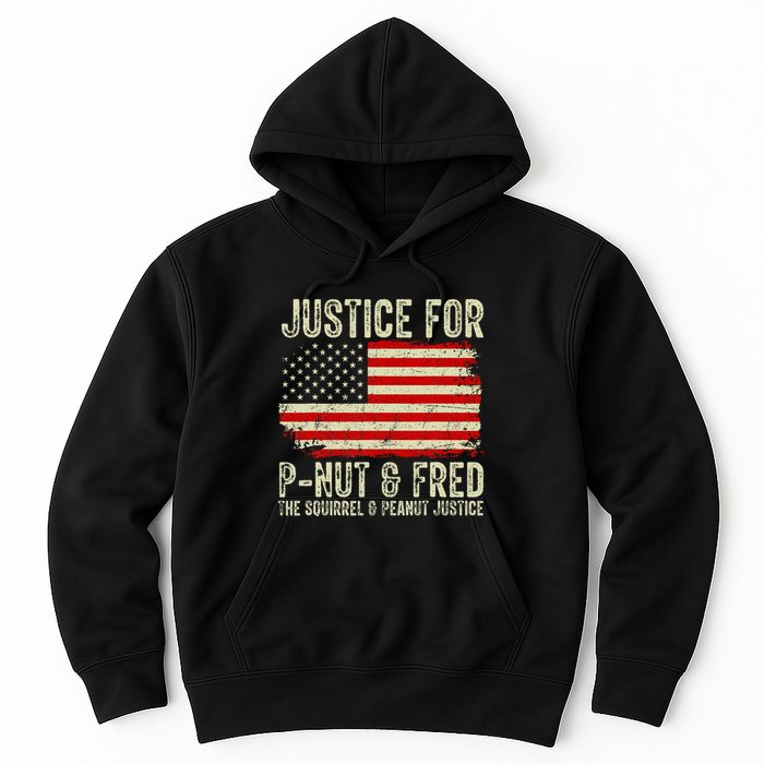 Justice For P Nut And Fred The Squirrel And Peanut Justice Hoodie