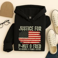 Justice For P Nut And Fred The Squirrel And Peanut Justice Hoodie