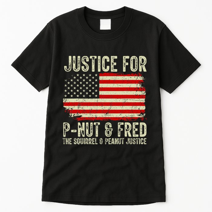 Justice For P Nut And Fred The Squirrel And Peanut Justice Tall T-Shirt