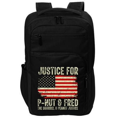 Justice For P Nut And Fred The Squirrel And Peanut Justice Impact Tech Backpack