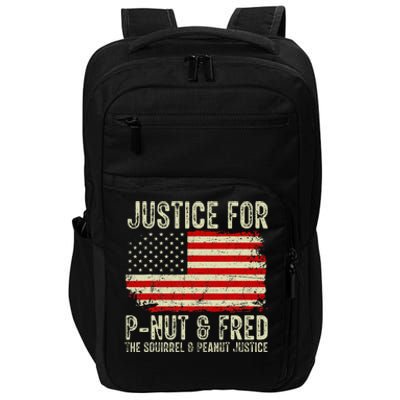 Justice For P Nut And Fred The Squirrel And Peanut Justice Impact Tech Backpack