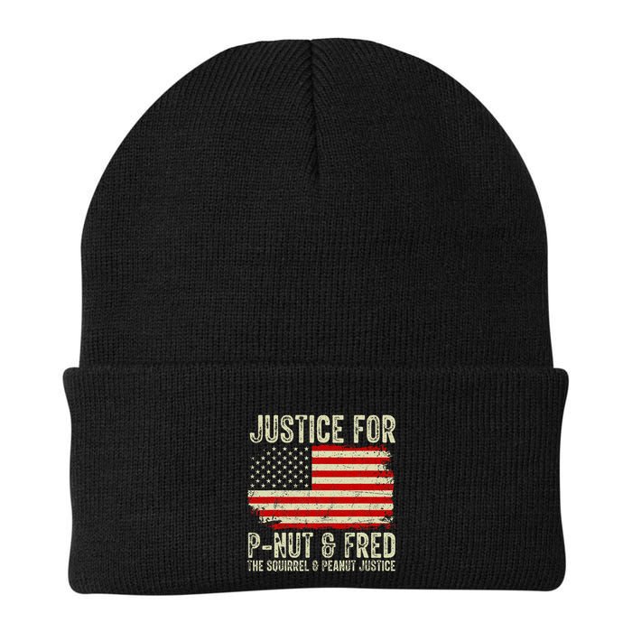 Justice For P Nut And Fred The Squirrel And Peanut Justice Knit Cap Winter Beanie