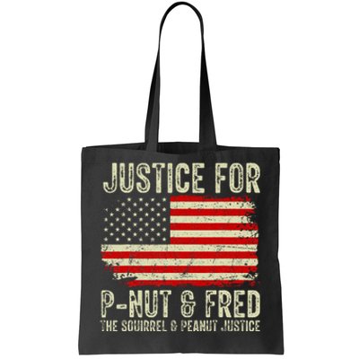 Justice For P Nut And Fred The Squirrel And Peanut Justice Tote Bag