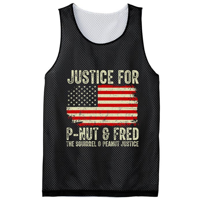 Justice For P Nut And Fred The Squirrel And Peanut Justice Mesh Reversible Basketball Jersey Tank
