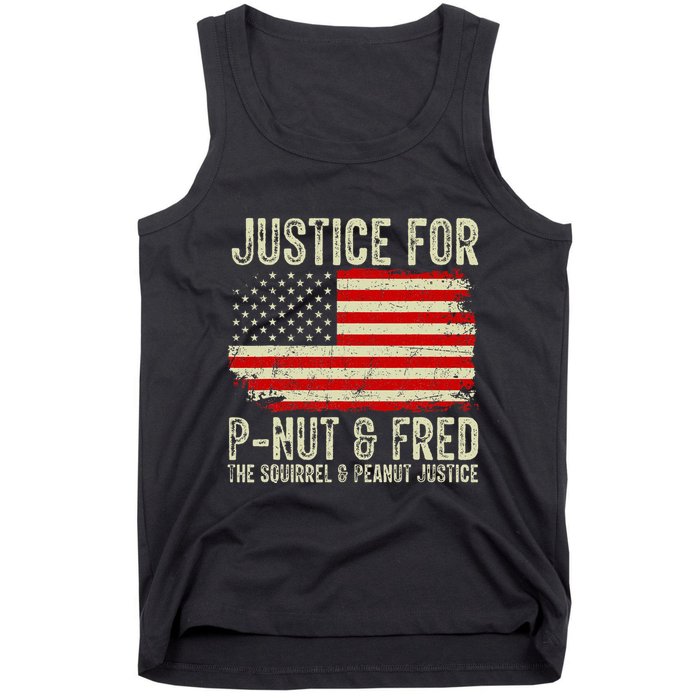 Justice For P Nut And Fred The Squirrel And Peanut Justice Tank Top