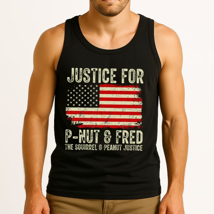 Justice For P Nut And Fred The Squirrel And Peanut Justice Tank Top