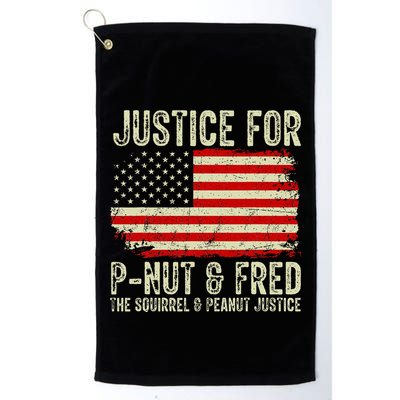 Justice For P Nut And Fred The Squirrel And Peanut Justice Golf Towel