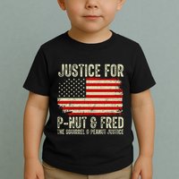 Justice For P Nut And Fred The Squirrel And Peanut Justice Toddler T-Shirt