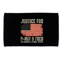 Justice For P Nut And Fred The Squirrel And Peanut Justice Microfiber Hand Towel