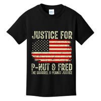 Justice For P Nut And Fred The Squirrel And Peanut Justice Kids T-Shirt