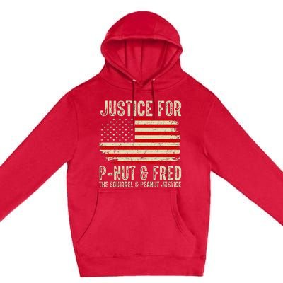 Justice For P Nut And Fred The Squirrel And Peanut Justice Premium Pullover Hoodie