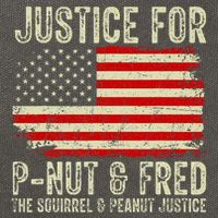 Justice For P Nut And Fred The Squirrel And Peanut Justice Cotton Canvas Backpack
