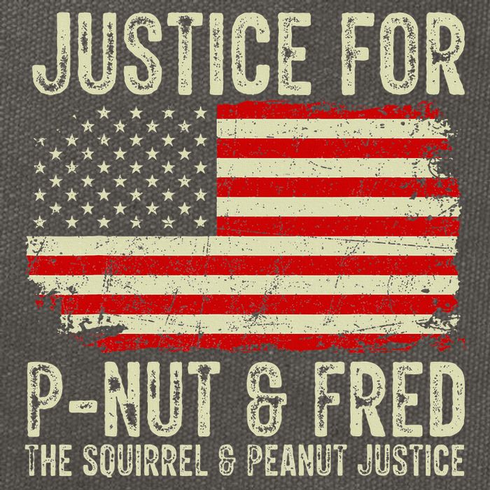 Justice For P Nut And Fred The Squirrel And Peanut Justice Cotton Canvas Backpack