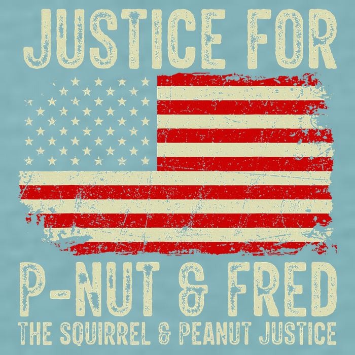 Justice For P Nut And Fred The Squirrel And Peanut Justice Sueded Cloud Jersey T-Shirt