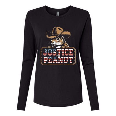 Justice For Peanut The Squirrel Peanut Squirrel Womens Cotton Relaxed Long Sleeve T-Shirt