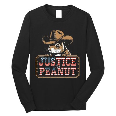 Justice For Peanut The Squirrel Peanut Squirrel Long Sleeve Shirt