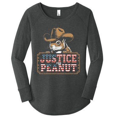 Justice For Peanut The Squirrel Peanut Squirrel Women's Perfect Tri Tunic Long Sleeve Shirt