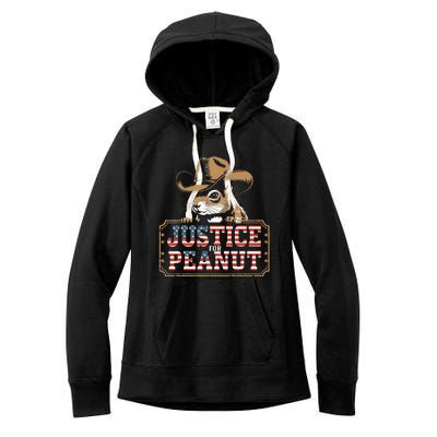 Justice For Peanut The Squirrel Peanut Squirrel Women's Fleece Hoodie