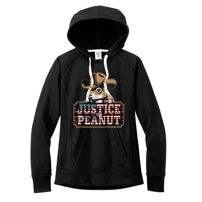 Justice For Peanut The Squirrel Peanut Squirrel Women's Fleece Hoodie