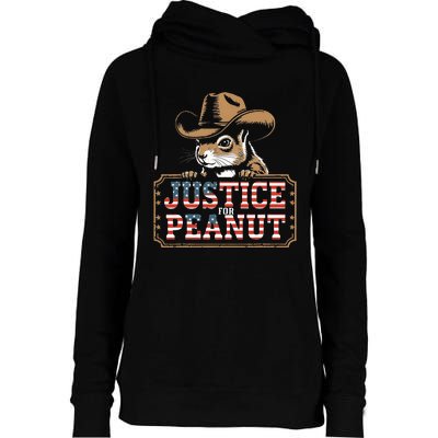 Justice For Peanut The Squirrel Peanut Squirrel Womens Funnel Neck Pullover Hood