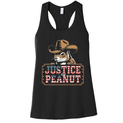 Justice For Peanut The Squirrel Peanut Squirrel Women's Racerback Tank