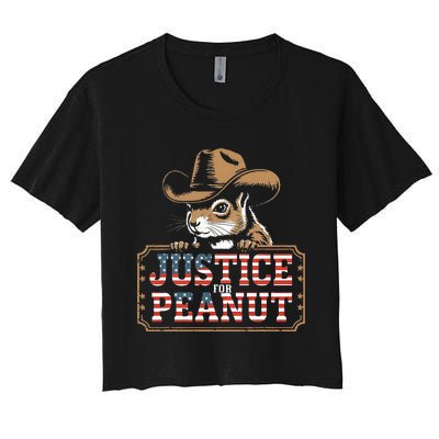 Justice For Peanut The Squirrel Peanut Squirrel Women's Crop Top Tee