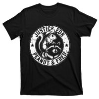 Justice For Peanut & Fred Cute Squirrel Cowboy Hat Racoon T-Shirt