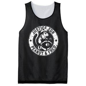 Justice For Peanut & Fred Cute Squirrel Cowboy Hat Racoon Mesh Reversible Basketball Jersey Tank