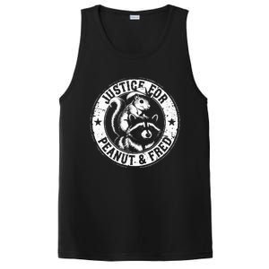 Justice For Peanut & Fred Cute Squirrel Cowboy Hat Racoon PosiCharge Competitor Tank