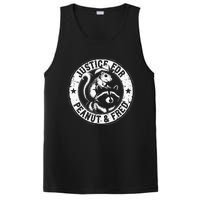 Justice For Peanut & Fred Cute Squirrel Cowboy Hat Racoon PosiCharge Competitor Tank